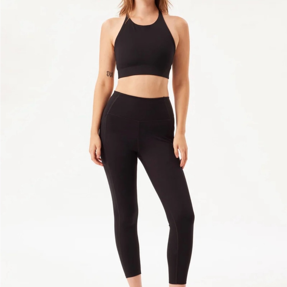 Girlfriend Collective Black Compressive Pocket Leggings